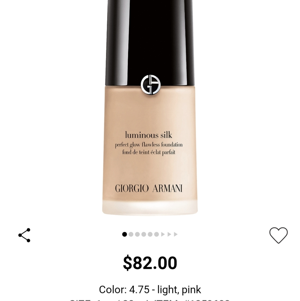 Armani luminous silk foundation